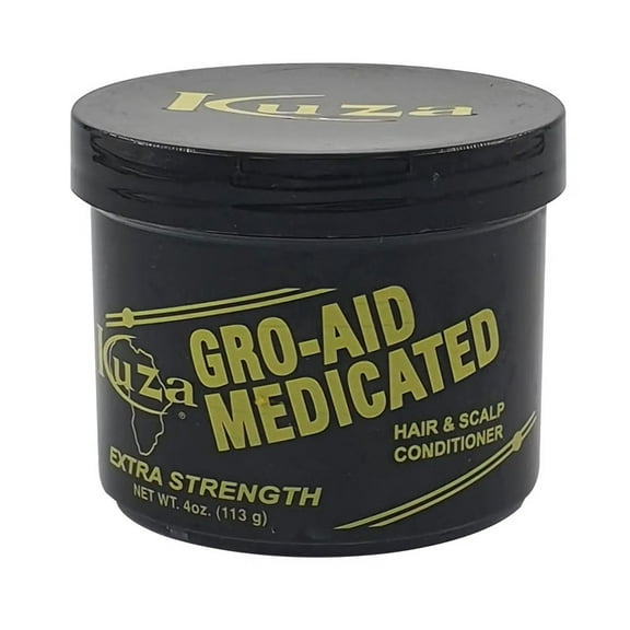 Kuza Gro Aid Medicated Extra Strength Hair and Scalp Conditioner, 4 Oz, 6 Pack