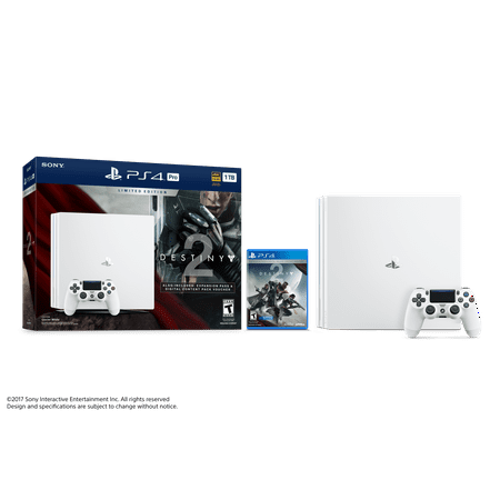 PlayStation 4 Pro 1TB Gaming Console with Destiny 2