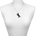 thumbnail image 2 of Delight Jewelry Acrylic Black Horse - Silvertone Class of 2026 Delicate Bar Necklace, 18.75", 2 of 4
