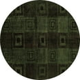 thumbnail image 1 of Ahgly Company Indoor Round Abstract Brown Modern Area Rugs, 4' Round, 1 of 4