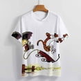 thumbnail image 4 of Calvin And Hobbes T-Shirt for Women Casual Printed Tee Stylish Soft Graphic Shirts Top Short-Sleeve Outfit S, 4 of 8