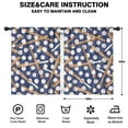 thumbnail image 2 of Blackout Kids Curtains,Baseball Bats and Balls Pattern Childrens Insulated Curtains Set Of 2,Bedroom Essentials,Toddler Room Decor 42"x54", 2 of 5