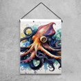 Sea Animal Octopus Ink Painting Garden Flags, 12 x 18 Inch