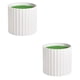thumbnail image 2 of Maceta Redonda de Plástico Grueso y Resistente con Orificios de Drenaje | Jarrón Ligero y Resistente para Plantas de Interior y Exterior | Maceta Decorativa Blanca y Amarilla para El Hogar, El Jardín, 2 of 6