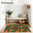 thumbnail image 3 of ODIKA 6'x9' Machine Washable Non-Slip Area Rug, Pumpkin Gridiron Harvest Autumn Sports and Gourds Design Welcome High Traffic Rug with Pad, Orange, 668289, 3 of 8