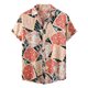 thumbnail image 1 of Hombres Casual Botones Playa Sin posicionamiento Estampado Turndown Camisa de manga corta Blusa Pompotops oipoqjl49513, 1 of 9