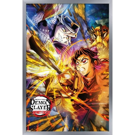 Demon Slayer: Infinity Castle (2025) - Shinobu Doma Key Art Wall Poster, 14.725" x 22.375" Framed