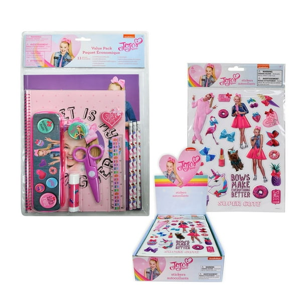 Mozlly Value Pack Jojo Siwa Back To School Supplies Value Pack With Pencils Case Scissors And
