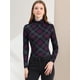 thumbnail image 3 of Blusa A Cuadros Allegra K Mujer Púrpura XS, 3 of 6