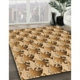 thumbnail image 3 of Ahgly Company Machine Washable Indoor Rectangle Transitional Yellow Orange Area Rugs, 3' x 5', 3 of 7