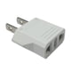 thumbnail image 3 of Adaptadores de enchufe europeos a americanos (paquete de 2) de Accaprate, color blanco. Convertidor de Europa, Asia a EE. UU., 3 of 3