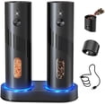 thumbnail image 1 of TEMOGU-Electric Rechargeable Salt and Pepper Grinder Set, Top-Refill Automatic Pepper Grinder with Charging Base, Adjustable Coarseness, Easy Filling 110ML Container with Led for Home Kitchen, 1 of 4