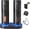 Classic Black, variant on Electric Rechargeable Salt and Pepper Grinder Set Top-Refill Automatic Pepper Mill Grinder with Charging Base, Adjustable Coarseness, Easy Filling Larger Capacity with Led for Home Kitchen