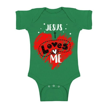 

Baby Boy Shirts - Baby 6 - 12 - 18 24 Months - Jesus Loves Me Bodysuit