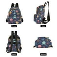 thumbnail image 4 of FORMRS Mini Backpack Purse for Women Travel Daypack Casual Shoulder Bag, Red Jellyfish, 4 of 7
