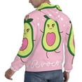 thumbnail image 3 of Bingfone Cute Avocado Men'S Drawstring Hoodie Long Sleeve Pocket Sweatshirts-Small, 3 of 9