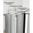 thumbnail image 6 of 60L/16 Gal Trash Can, Double Compartment Stainless Steel Trash Bin with Removable Basket, Dual Garbage Can with Lid & Step Foot Pedal, 6 of 8