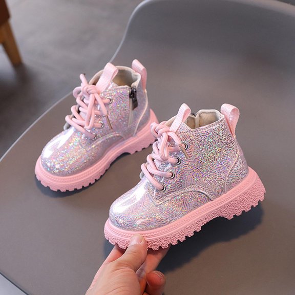 Kids Girls' Boots Children's Boots Outdoor Boots Girls' Lace Up Zipper Outdoor Ankle Boots Short Toddler/Little Kids Boots Boys' boots
