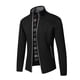 thumbnail image 1 of Suéter grueso de talla grande con forro polar para otoño e invierno para hombre, cárdigan con cuello alto, chaqueta para hombre, 1 of 6