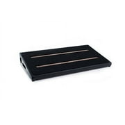 Ruach Midnight (Black) Hardwood Wooden Pedalboard for Effects Pedals and Case Size 3