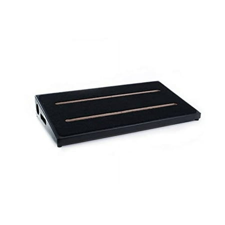 Ruach Midnight (Black) Hardwood Wooden Pedalboard for Effects Pedals and Case Size 3