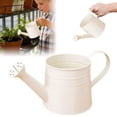 thumbnail image 3 of 1L Long Spout Metal Watering Can, Garden Sprinkling Can for Indoor & Outdoor Plants, Lawn & Gardening Use,Beige, 3 of 7