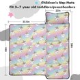 thumbnail image 5 of Unicorn and Bow Pink Pattern Teens Toddler Nap Mat with Pillow, Sleeping Mat Bag for Preschool Daycare 59"x22", 5 of 6