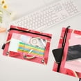 thumbnail image 3 of 2 Pack Pencil Pouch for 3 Ring Binder Zipper Pencil Case Watermelon Fruit Clear Window Pencil Bag Organizers, 3 of 6