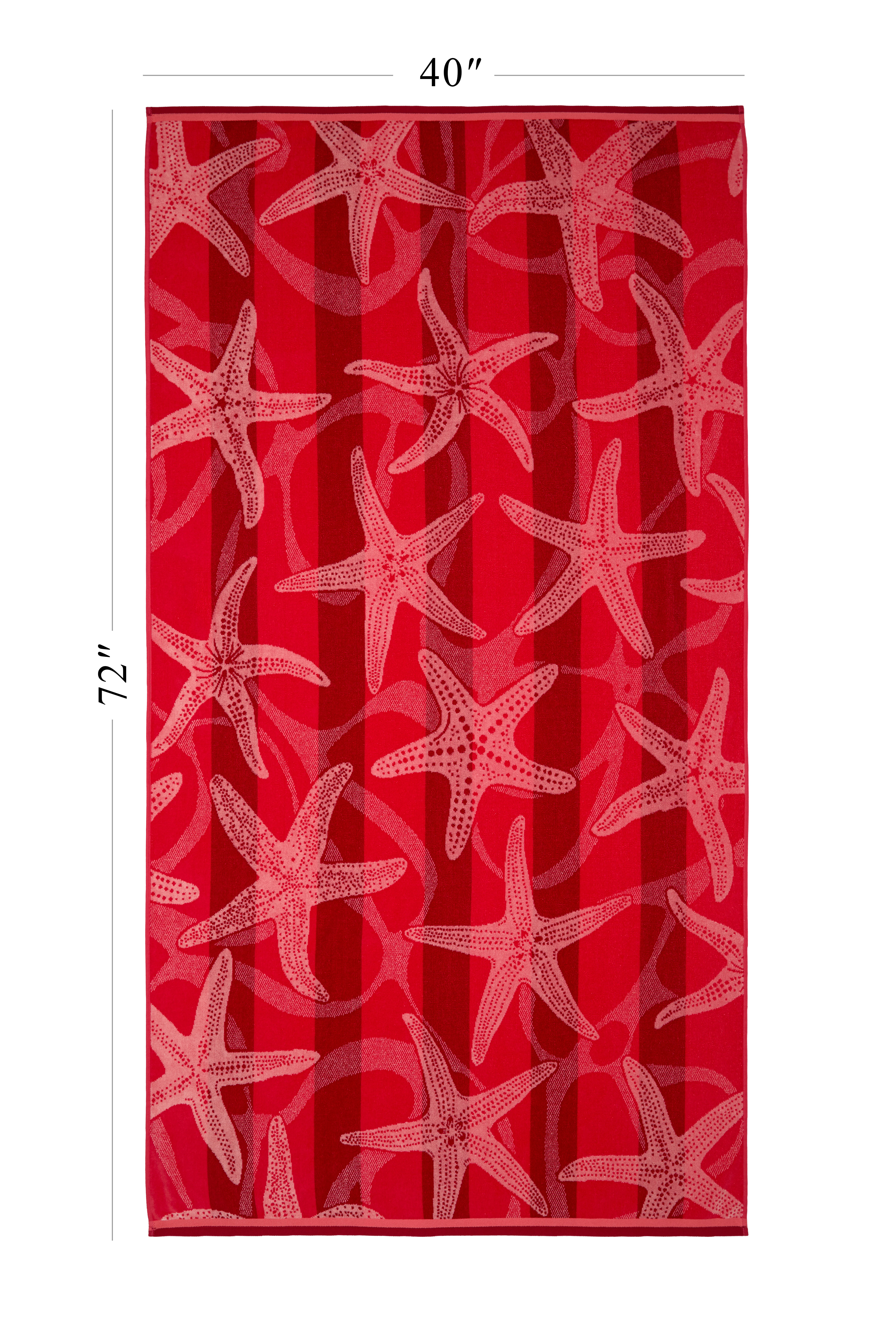 Ozdilek Starfish Bliss 40x72 Turkish Cotton Beach Towel – 500 GSM 100% Cotton, Luxury Quick Dry, Extra Large, Soft Beach Towel , Absorbent, Fade-Resistant, Poolside, Spa, Oversized (Starfish Bliss)