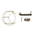 thumbnail image 1 of Estante de almacenamiento de pared,Estantería colgante de pared de metal de 3 niveles para decoración de dormitorio,Estante de pared flotante de 3 capas que ahorra espacio,Porta, 1 of 8