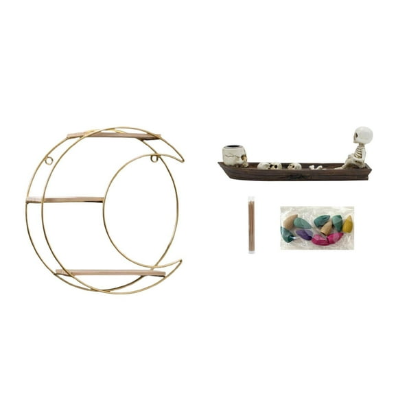 Estante De Pared Multifuncional Moderno Con Quemador De Incienso En Forma De Calavera, Soporte Decorativo Para Ahorrar Espacio, Coleccionable, Trofeo, Escultura De Halloween, Adorno Para