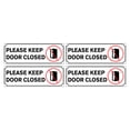 thumbnail image 1 of WASHWEPE 4Ud Adhesivo PVC Para Puerta Recordatorio Mantener, 1 of 8