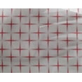 thumbnail image 4 of oneOone Georgette Viscose Pastel Red Fabric Geometric Check Sewing Craft Projects Fabric Prints by Yard 42 Inch Wide, 4 of 4