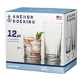 thumbnail image 1 of Ensemble de verres à boire de 12 pièces Anniston d’Anchor Hocking, 1 of 3