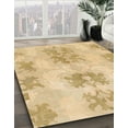thumbnail image 2 of Ahgly Company Indoor Round Abstract Gold Abstract Area Rugs, 4' Round, 2 of 6