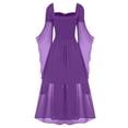 thumbnail image 4 of HAJWOH Gothic Dress for Women Halloween Costume Retro Cocktail Batwing Evening Fashion Dresses, 4 of 5