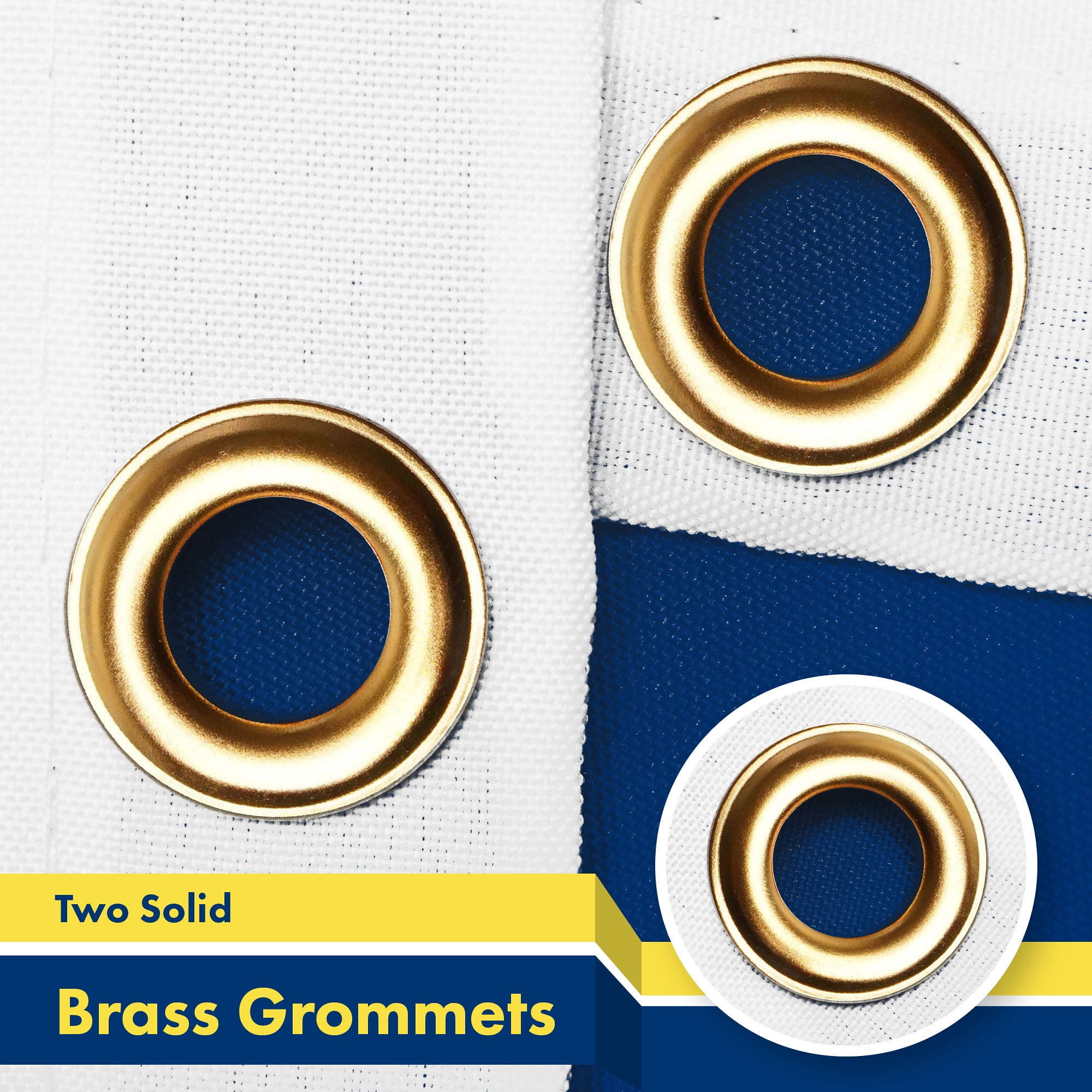 G128 Combo Pack: American USA Flag 3x5 Ft 150D & Idaho ID State Flag 3x5 Ft 300D | Both LiteWeave Pro Series Printed Poly, Brass Grommets