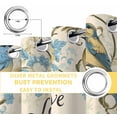 thumbnail image 6 of Vintage Blue Birds Blackout Curtains for Bedroom/Living Room, Thermal Insulated Kitchen Curtains, Summer Botanical Retro Floral Grommet Darkening Window Treatment Drapes 52"x72"x2, 6 of 8