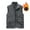 Dark Gray, variant on CharmCyan Mens Winter Fleece Cargo Vest Outdoor Multi Pocket Sleeveless Jacket Warm Thick Work Waistcoat Army Green L