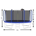 thumbnail image 2 of 12FT Trampoline, Trampoline Outdoor with Basketball Hoop and Enclosure Net, Reinforced Type Back Yard Heavy Duty Recreational Tranpolines for Kids and Adults, 2 of 7