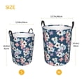 thumbnail image 3 of Picia Flowers Large Laundry Basket, Waterproof, Freestanding Laundry Hamper, Collapsible Tall Clothes Hamper with Extended Handles-Medium, 3 of 8