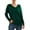 Dark Green, variant on MLANM Women's V-Neck Pullover Sweaters Side Split Tunic Sweatshirt Casual Long Sleeve Knit tops, S White