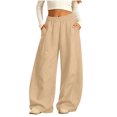 thumbnail image 5 of Boys' Winter Fleece Sweatpants Solid Color Elastic Waist Side Pockets Pleated Sports Trousers Cozy Warm Breathable Everyday Active Pants, 5 of 9