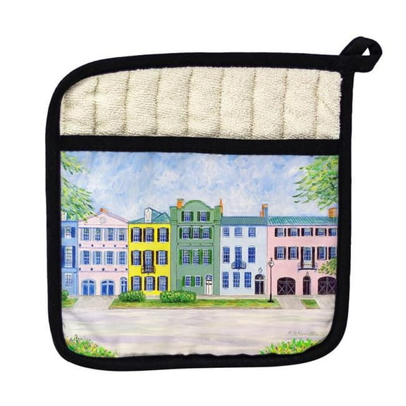 Betsy Drake PT540 Rainbow Row Pot Holder