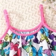 thumbnail image 5 of Fashion Toddler Girls Dress Child Sleeveless Butterfly Cute Prints Summer Beach Princess Trendy Fit Clothes Lovely New Daily Wear Elegant Casual Dresses, 5 of 9