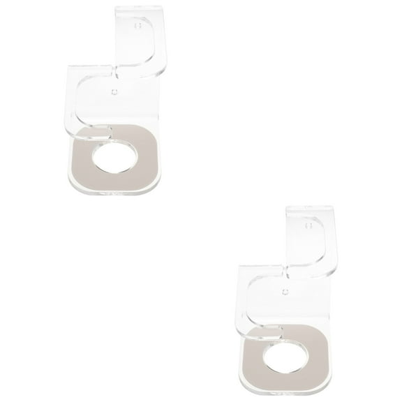 HOMEMAXS 2pcs Wall Mount Sword Stand Wall Acrylic Sword Holder Wall Mounted Sword Display Stand