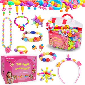CandWuom Snap Pop Beads Jewelry Kit - 520+ Pieces