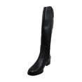 thumbnail image 4 of Charter Club Women's Shoes Jeanolal Leather Closed Toe Knee High Riding Boots Black Size 7 M, 4 of 5
