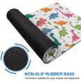 thumbnail image 6 of Long Mouse Pads for Desk,White Cartoon Dinosaurs Trees Pattern Desk Mats on Top Of Desks, Desk Mouse Pad Extra Large with 3mm Non-Slip Base and Stitched Edge for Gaming,Office,Work,Home 35.4"x15.7", 6 of 6