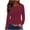 Womens Summer Tops Wine, variant on Womens Fall Clothes, Long Sleeve Shirts for Women Fashion Polka Dots Printed Crewneck T-Shirts Mothers Day Gifts